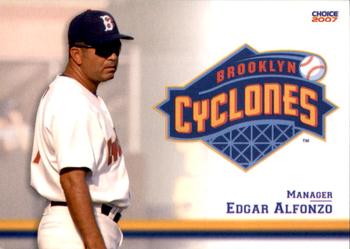 2007 Choice Brooklyn Cyclones #01 Edgar Alfonzo Front