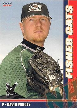 2007 Choice New Hampshire Fisher Cats #19 David Purcey Front