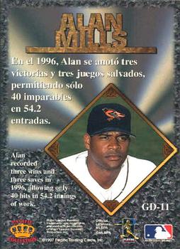 1997 Pacific Prism Invincible - Gems of the Diamond #GD-11 Alan Mills Back