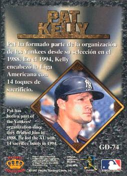 1997 Pacific Prism Invincible - Gems of the Diamond #GD-74 Pat Kelly Back