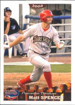 2008 Grandstand Clearwater Threshers #NNO Matt Spencer Front