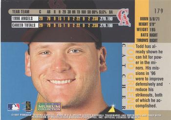 1997 Pinnacle - Museum Collection #179 Todd Greene Back
