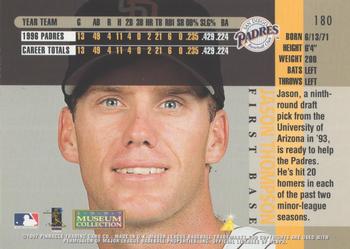 1997 Pinnacle - Museum Collection #180 Jason Thompson Back