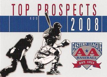 2008 Grandstand Eastern League Top Prospects #NNO Cover Card / Checklist Front