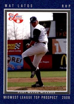 2008 Grandstand Midwest League Top Prospects #NNO Mathew Latos Front