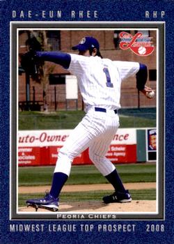 2008 Grandstand Midwest League Top Prospects #NNO Dae-Eun Rhee Front