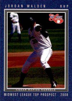2008 Grandstand Midwest League Top Prospects #NNO Jordan Walden Front