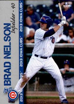 2013 Brandt Iowa Cubs #24 Brad Nelson Front