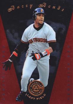 1997 Pinnacle Certified - Certified Red #1 Barry Bonds Front