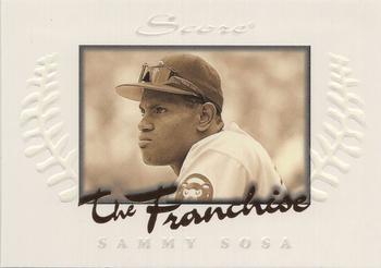 1997 Score - The Franchise Glowing #8 Sammy Sosa Front