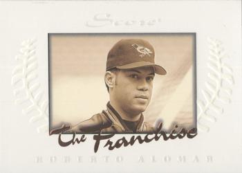 1997 Score - The Franchise Glowing #9 Roberto Alomar Front