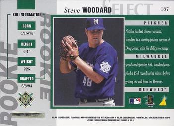 1997 Select - Select Company #187 Steve Woodard Back