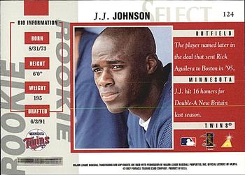 1997 Select - Registered Gold #124 J.J. Johnson Back