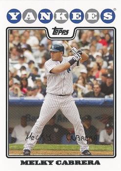 2008 Topps New York Yankees #NYY6 Melky Cabrera Front