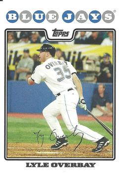 2008 Topps Toronto Blue Jays #TOR4 Lyle Overbay Front