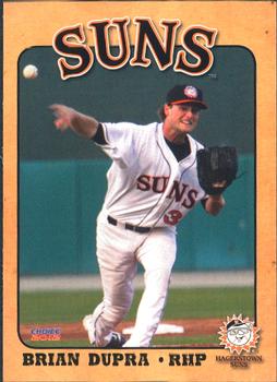 2012 Choice Hagerstown Suns #3 Brian Dupra Front