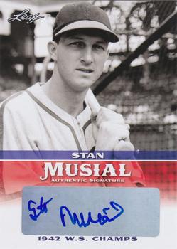 2015 Leaf Heroes of Baseball - Stan Musial Milestones Autographs #MA-SM1 Stan Musial Front