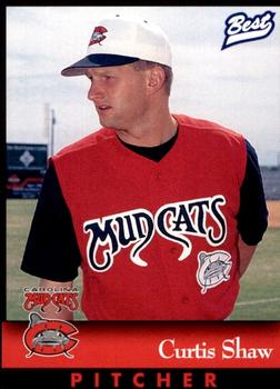 1997 Best Carolina Mudcats #9 Curtis Shaw Front
