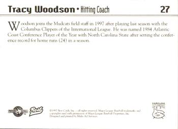 1997 Best Carolina Mudcats #27 Tracy Woodson Back