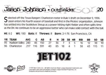 1997 Best Erie SeaWolves #20 Jason Johnson Back