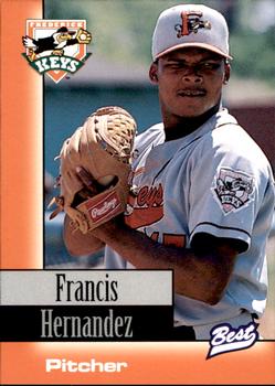 1997 Best Frederick Keys #10 Francis Hernandez Front