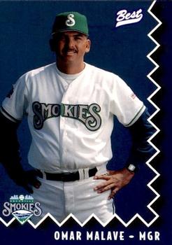 1997 Best Knoxville Smokies #1 Omar Malave Front