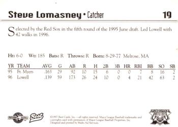1997 Best Michigan Battle Cats #19 Steve Lomasney Back