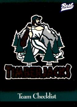 1997 Best Southern Oregon Timberjacks #1 Team Logo CL Front