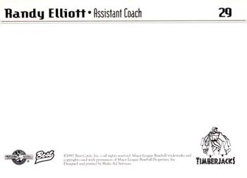 1997 Best Southern Oregon Timberjacks #29 Randy Elliott Back