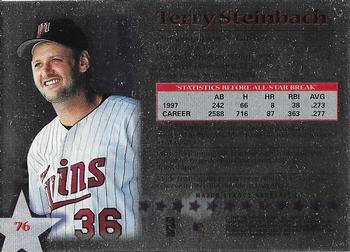 1997 Topps Stars - Always Mint #76 Terry Steinbach Back