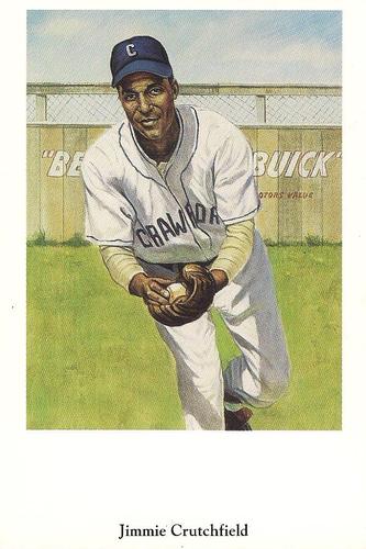 1991 Ron Lewis Negro Leagues Postcards #8 Jimmie Crutchfield Front