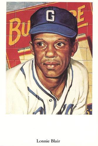 1991 Ron Lewis Negro Leagues Postcards #18 Lonnie Blair Front