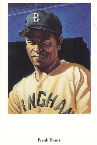 1991 Ron Lewis Negro Leagues Postcards #23 Frank Evans Front