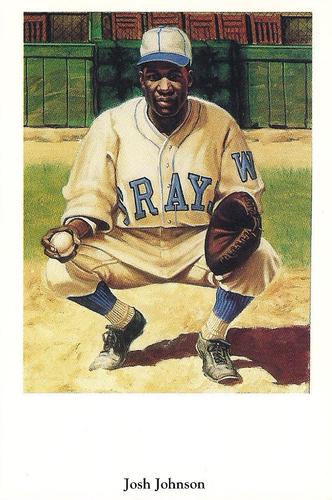 1991 Ron Lewis Negro Leagues Postcards #26 Josh Johnson Front