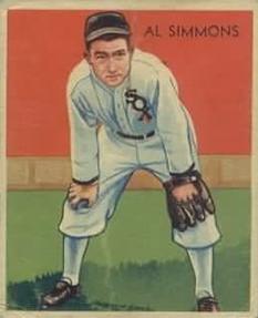 1934-36 National Chicle Diamond Stars (R327) #2 Al Simmons Front