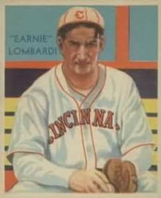 1934-36 National Chicle Diamond Stars (R327) #36a Ernie Lombardi Front