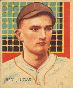 1934-36 National Chicle Diamond Stars (R327) #46 Red Lucas Front