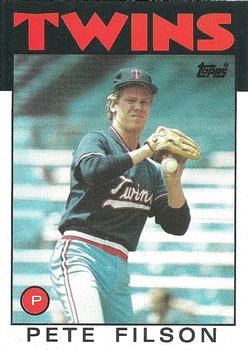 1986 Topps #122 Pete Filson Front