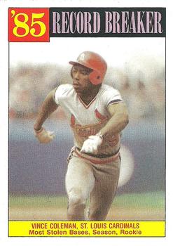 1986 Topps #201 Vince Coleman Front