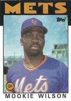 1986 Topps #315 Mookie Wilson Front
