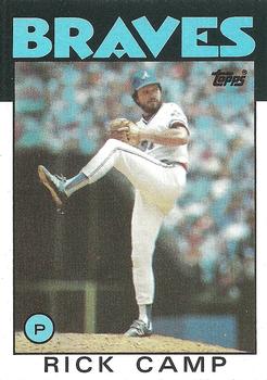 1986 Topps #319 Rick Camp Front