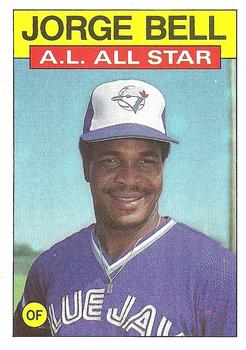 1986 Topps #718 Jorge Bell Front