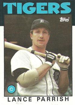 1986 Topps #740 Lance Parrish Front