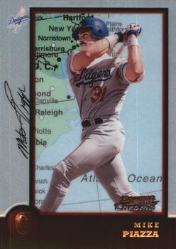 1998 Bowman Chrome - International #18 Mike Piazza Front