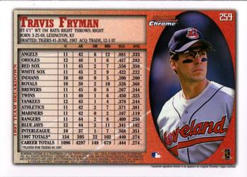 1998 Bowman Chrome - International #259 Travis Fryman Back
