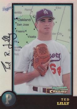 1998 Bowman Chrome - International Refractors #183 Ted Lilly Front