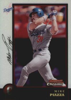 1998 Bowman Chrome - Refractors #18 Mike Piazza Front