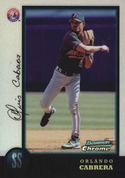 1998 Bowman Chrome - Refractors #93 Orlando Cabrera Front