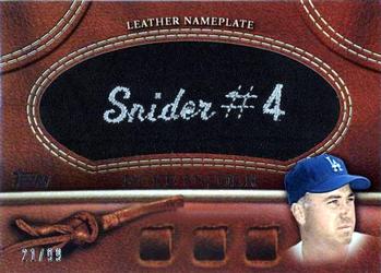 2011 Topps Update - Manufactured Glove Leather Nameplates Black #MGL-DS Duke Snider Front