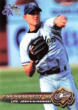 1999 Choice Carolina League Top Prospects #NNO Josh Kalinowski Front
